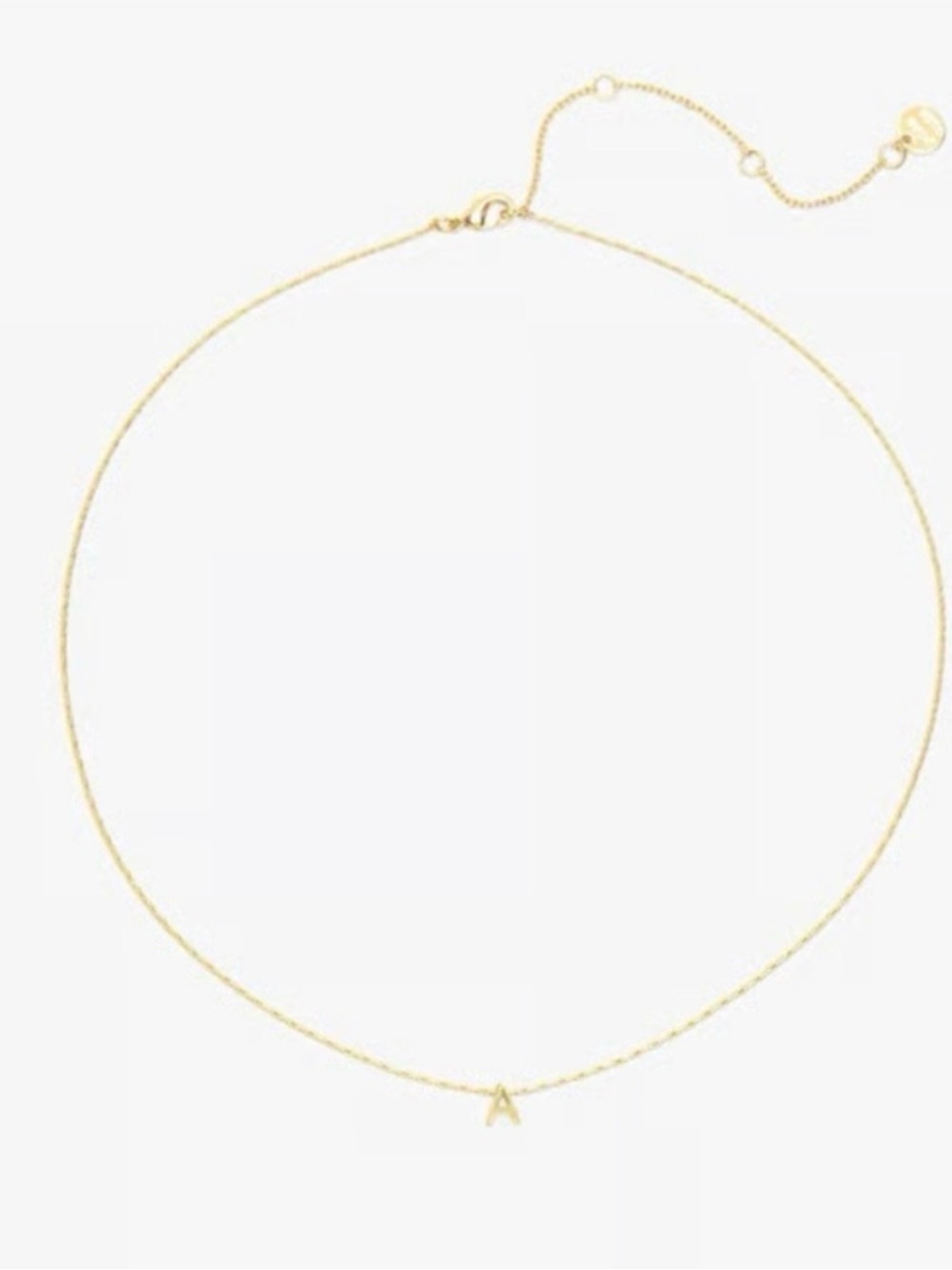Pura Vida Gold Initial 'W' Pendant Necklace - Women Jewelry